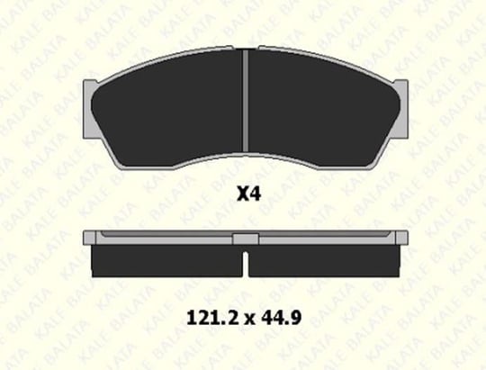 FREN BALATASI ÖN ROVER CITYROVER 1.4 24555 165 04 ANS KD13 2455516504ANSKD13