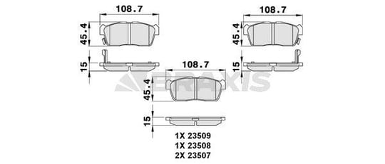 FREN BALATASI ON SUZUKI ALTO IGNIS 04-> DAIHATSU SIRION CUORE 04->