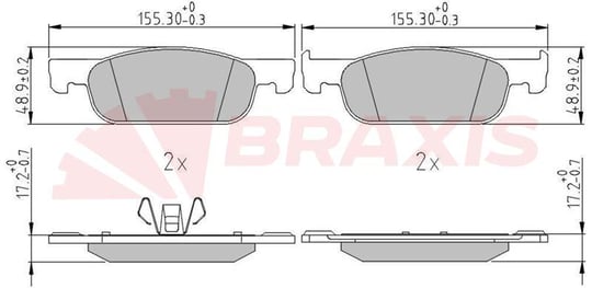 FREN BALATASI ON (TK) CLIO IV 12> LOGAN II 12>  SANDERO II 12> KALIN TIP