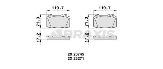 FREN BALATASI ON W203 02>07 S203 02>07 C209 02>09 C219 04>10 W211 02>08 W220 98>05