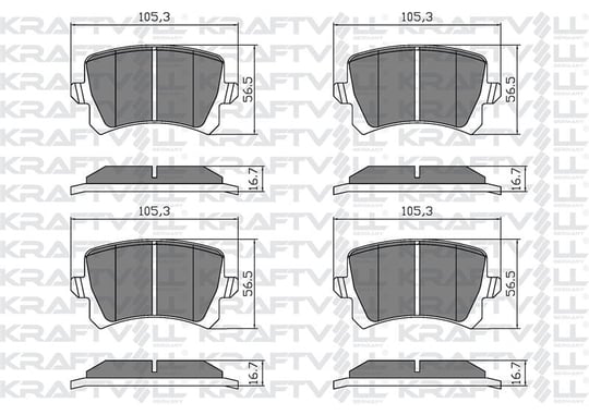 FREN BALATASI (PREMIUM) ARKA PASSAT B7 10> SHARAN 10> TIGUAN 07> / A6 01> Q3 11> / ALHAMBRA 10>