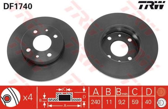 FREN DİSKİ ARKA ALFA-145 146 