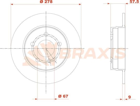 FREN DISKI ARKA C-CLASS W204 07>14 S204 07>14 C204 11>
