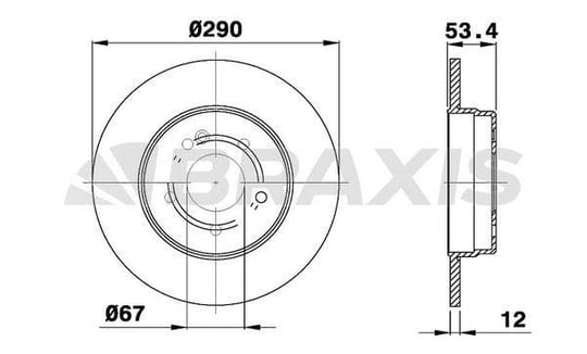 FREN DISKI ARKA E-CLASS W210 96>02 S210 97>03