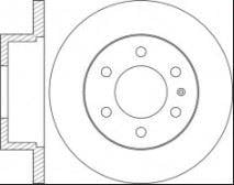 FREN DISKI ARKA (KOD: -B25) MERCEDES SPRINTER 907 910 18>