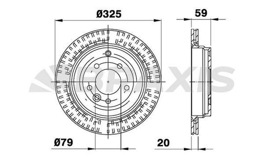 FREN DISKI ARKA RANGE ROVER SPORT 05-09 DISCOVERY 3 05-09 DISCOVERY 4 10-16 2.7
