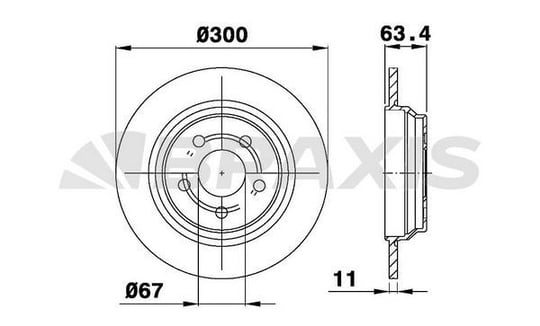 FREN DISKI ARKA S-CLASS W220 98>05