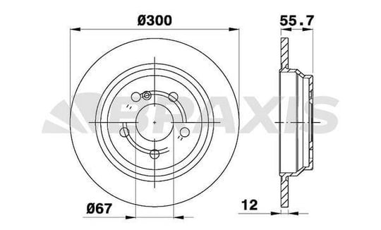 FREN DISKI ARKA S-CLASS W221 05>13 C216 06>13