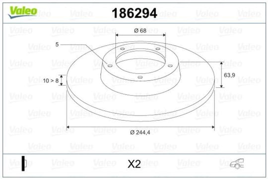 FREN DİSKİ ARKA TAKIM AUDI 100 2.0, 2.0 16V, 2.3, 