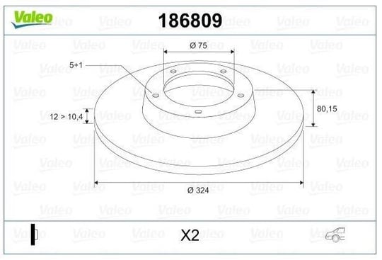 FREN DİSKİ ARKA TAKIM BMW X5 E53 3.0 D, 3.0 İ, 4.4