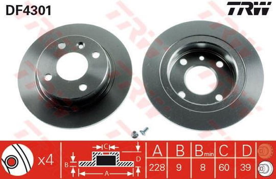 FREN DİSKİ ARKA VOLVO 440.460.480 