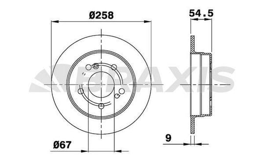FREN DISKI ARKA W202 93>00 W124 93>95 C124 93>97