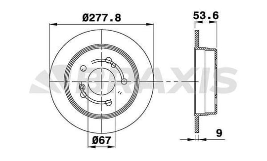 FREN DISKI ARKA W202 95>00 W203 00>07 CL203 04>08 W210 96>02 C208 97>02 W124 93>95