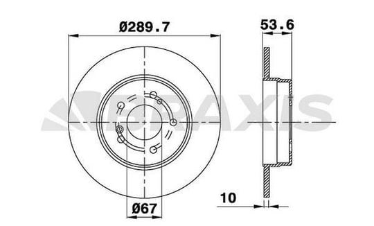 FREN DISKI ARKA W203 02>07 CL203 02>08 S203 02>07 C209 02>09 A209 03>10