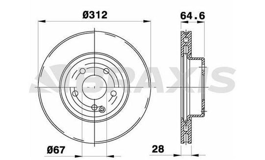 FREN DISKI ON C219 05>10 W211 02>08 S211 03>09