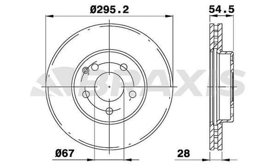 FREN DISKI ON E-CLASS W211 02>08 S211 03>09