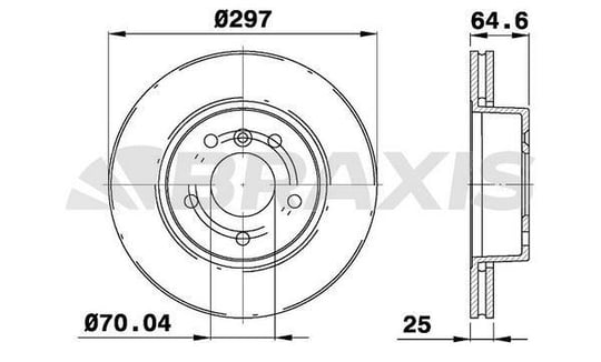 FREN DISKI ON RANGE ROVER 94-01 297mm