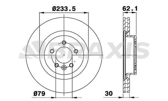FREN DISKI ON RANGE ROVER SPORT DISCOVERY 4  3.0-3.6-4.2-5.0 HAVALI 360mm