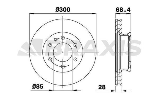 FREN DISKI ON SPRINTER 906 06>18 907 910 18> CRAFTER 30-35 06>16