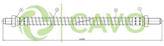 FREN HORTUMU ARKA DEFENDER 110 90> 
