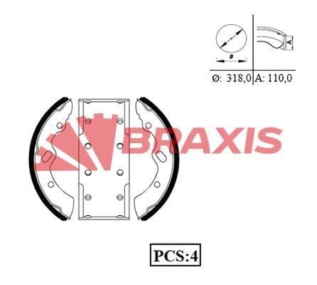 FREN PABUCLU BALATA ON / ARKA MITSUBISHI FUSO CANTER FE659 FE859 K6722