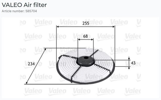 HAVA FİLTRESİ TOYOTA COROLLA LIFTBACK 1.3 I, STARL