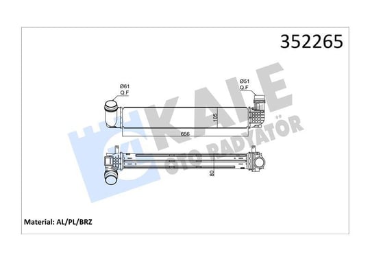 INTERCOOLER TURBO RADYATÖRÜ FLUENCE MEGANE III MEGANE CC SCENIC III GRAND SCENIC III 1.6 1.9 DCI 08>