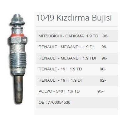 ISITMA KIZDIRMA BUJİSİ MEGANE I 1.9DT BA0 1_