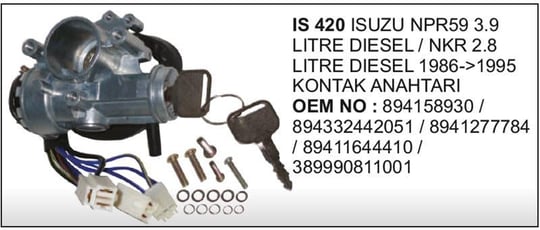 ISUZU MARS KONTAK ANAHTARI NPR NKR 86-95