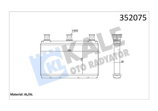 KALORİFER BMW 5 6 E60 E61 03> 6933921 6933922 64116933921 64116933922 64119159033