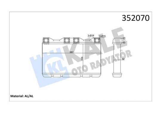 KALORİFER BMW 7 E38 94> 8373175 64118373175