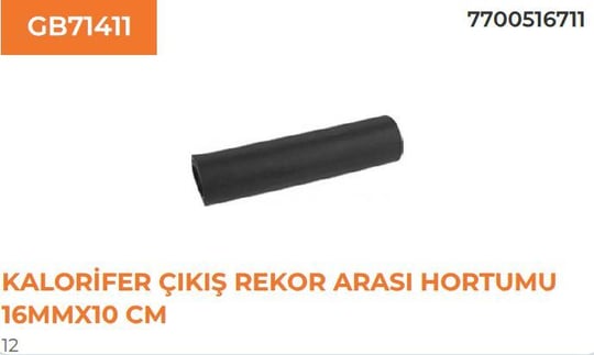 KALORİFER ÇIKIŞ REKOR ARASI RENAULT RENAULT 12 770