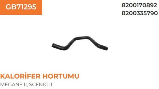 KALORİFER HORTUMU MEGANE II LOGAN 1.4 HB 02>09