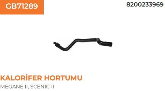 KALORİFER HORTUMU RENAULT MEGANE II 1,6 8200233969