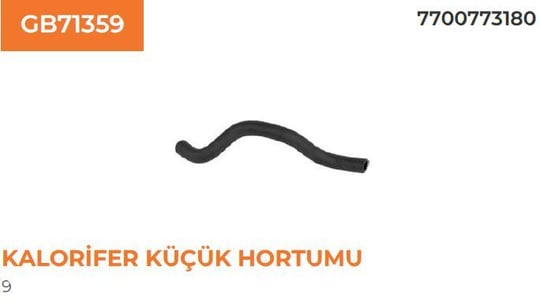 KALORİFER KÜÇÜK HORTUMU RENAULT RENAULT 9 77007731