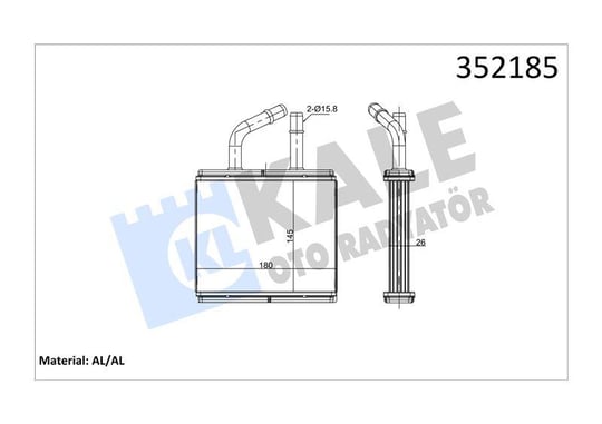 KALORİFER MAZDA 323 PV 3623 CV 323 FV 323 SV 323 FV I MX-3 B01A61A10 EA2961A10