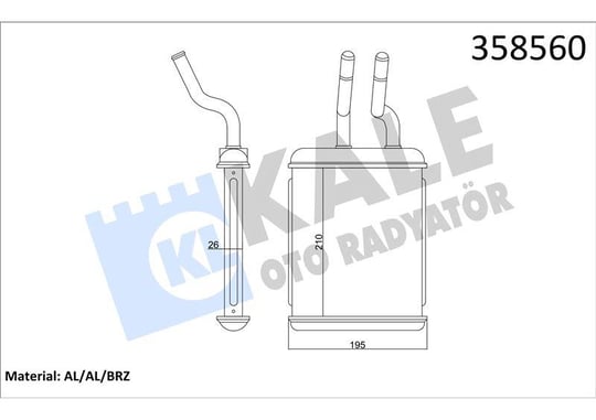 KALORİFER RADYATÖRÜ ALFA ROMEO 156 / GTV / SPIDER