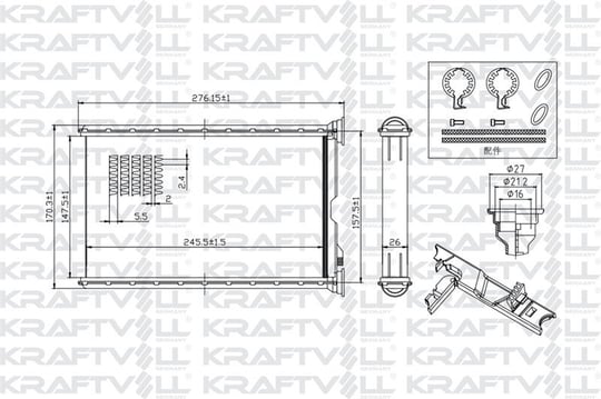 KALORIFER RADYATORU BMW E87 E90 F26 F25 E84 E92 E91 E81