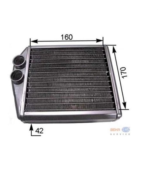 KALORİFER RADYATÖRÜ BRAZİNG CORSA C-TIGRA TWINTOP 1.2-1.4-1.8-1.3CDTI-1.7CDTI 00 160x165x32