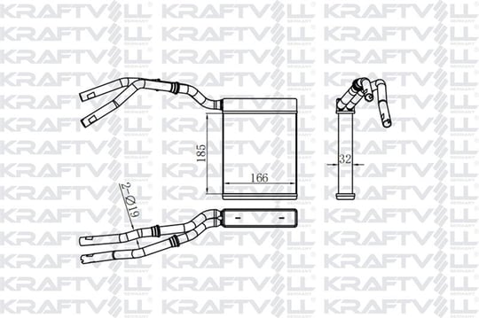 KALORIFER RADYATORU FOCUS II 03>11 FOCUS II C MAX 04>11 KUGA 08>12 MAZDA 3 06>09 MAZDA 5 05> VOLVO C