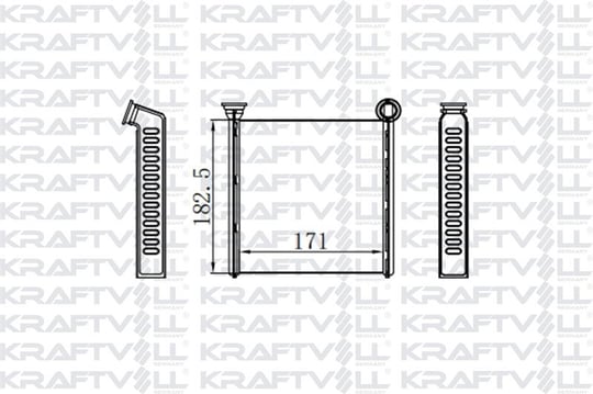 KALORIFER RADYATORU GOLF VII 13> ARTEON 17> PASSAT 15> TIGUAN 16> TOURAN 16> A3 13> Q2 17> ATECA 16>