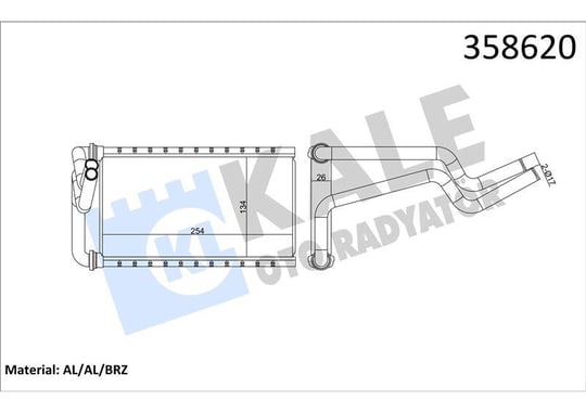 KALORİFER RADYATÖRÜ HONDA CIVIC VIII / CR-V III