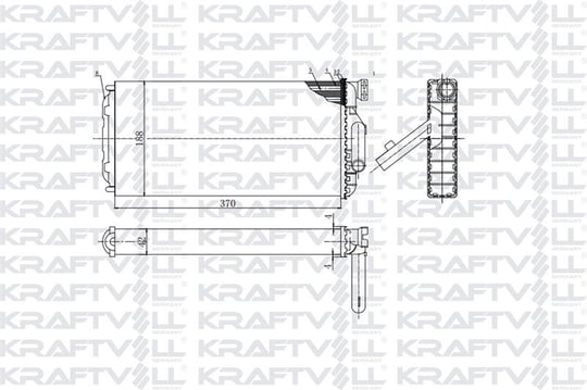 KALORIFER RADYATORU MERCEDES BENZ ATEGO 98> ATEGO 2 04> -AXOR 2 4140 04> OM457-OM904-OM906