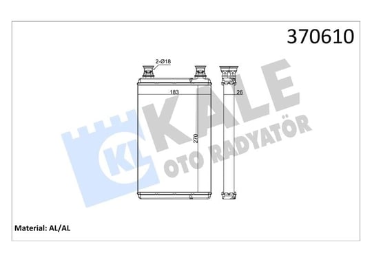 KALORİFER RADYATÖRÜ MERCEDES BENZ S-CLASS W221 05< 13 C216 06<13 BRAZING AL/AL 26MM AL/AL 26 MM