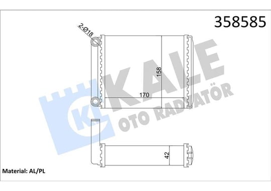 KALORİFER RADYATÖRÜ MERCEDES BENZ SPRINTER