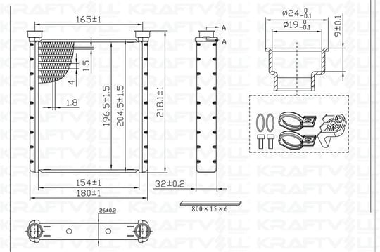 KALORIFER RADYATORU X156 13> X117 15>19 W176 13>18 W246 11>18 C117 13>19
