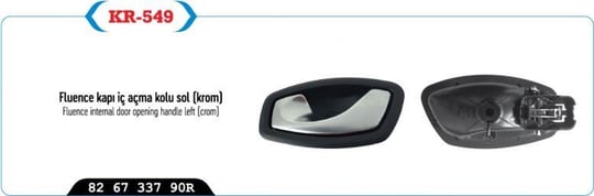 KAPI AÇMA KOLU IÇ SOL KROM MEGANE III HB