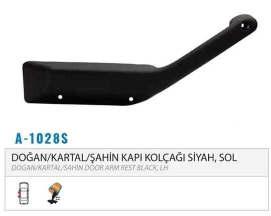 KAPI KOLÇAĞI SİYAH SOL M131 86> DA500.1052