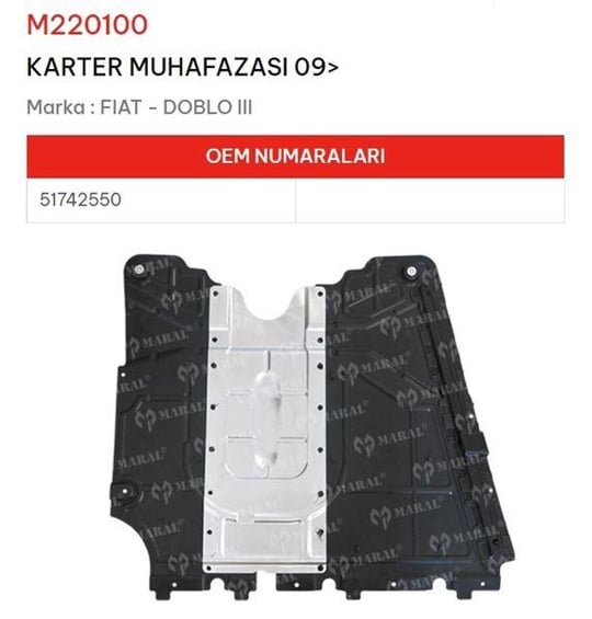 KARTER MUHAFAZASI 09> DOBLO II