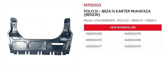 KARTER MUHAFAZASI BENZİNLİ POLO IBIZA